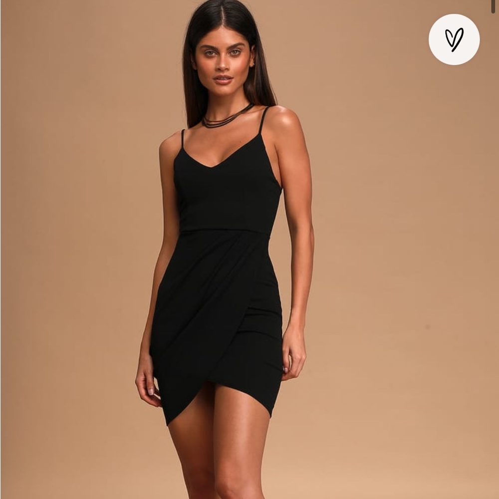 Lulus forever your girl black bodycon dress
